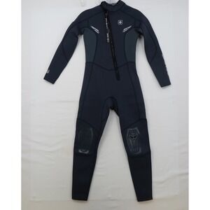 Seaskin 2mm Recyclable Series Wetsuit Mens Full Body Front Zip Navy Blue Steamer